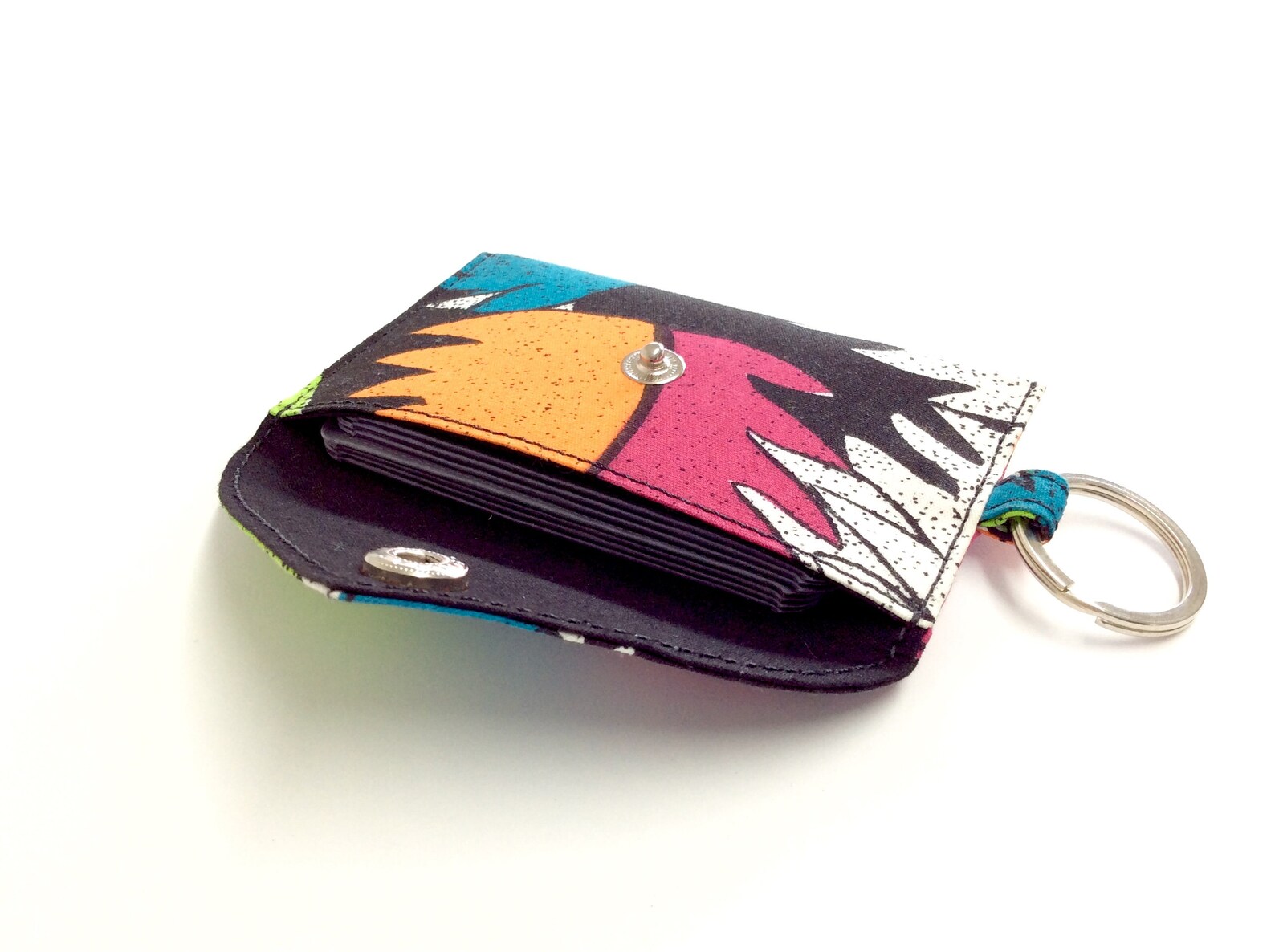Small Card Wallet Keychain Card Holder Credit Card Case Etsy