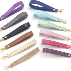 Correa de cuero para la muñeca. Llavero de cuero para la muñeca. Llavero de cuero. Correa de muñeca extraíble para cartera, billetera y llaves. Correa de muñeca de repuesto.