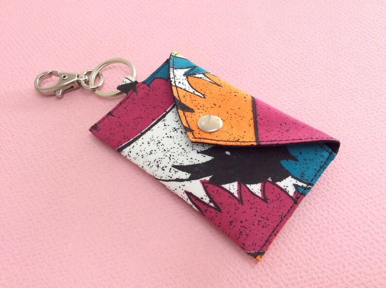 Keychain wallet keychain card holder for women ID card Etsy