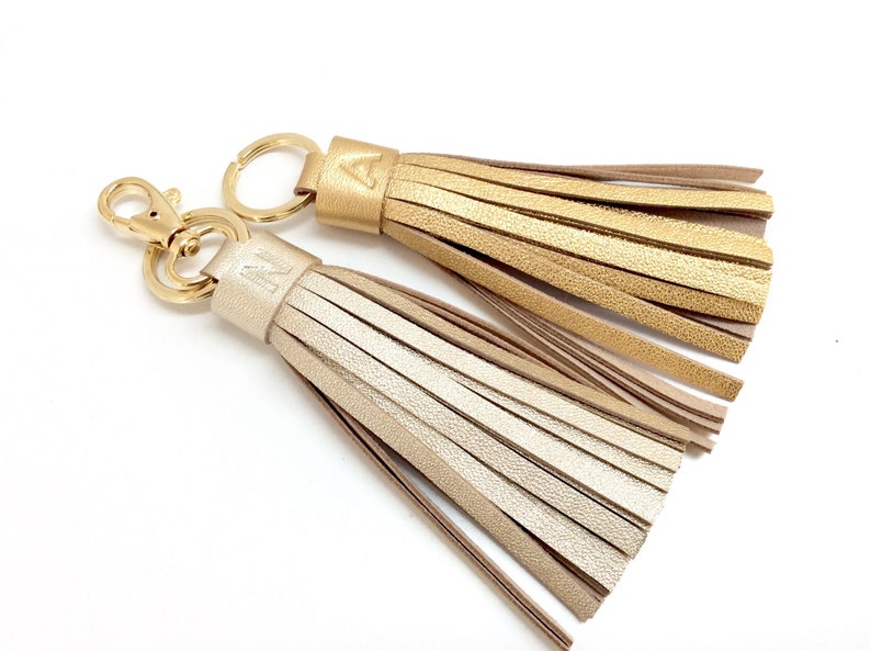 Leather Tassel Keychain. Leather Key Fob. Leather Tassel Etsy UK