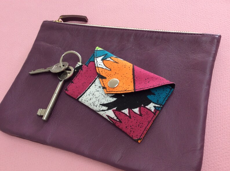 Keychain wallet keychain card holder for women ID card Etsy
