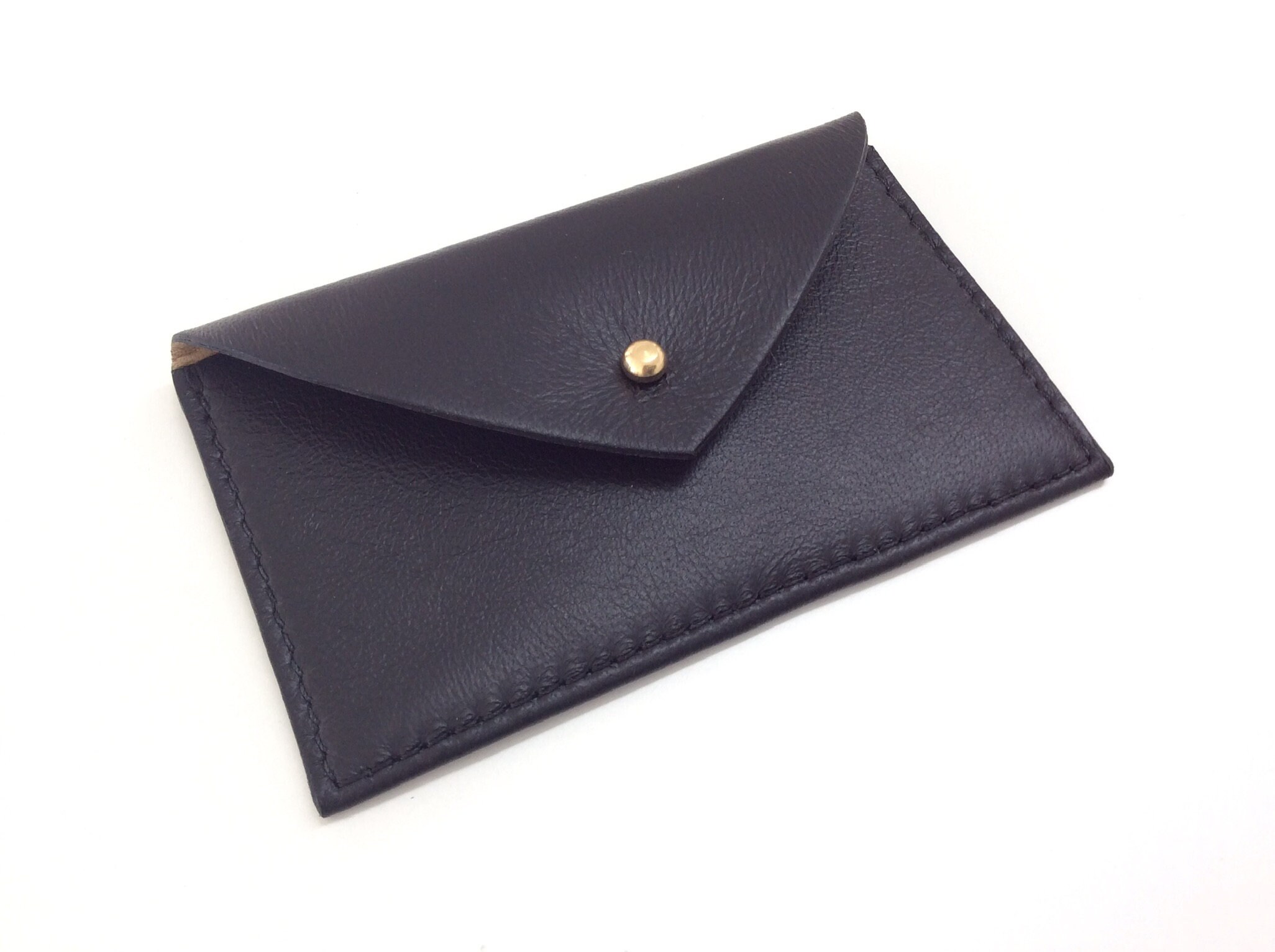 Leather Card Holder Women Leather Card Case Slim ID Card Etsy