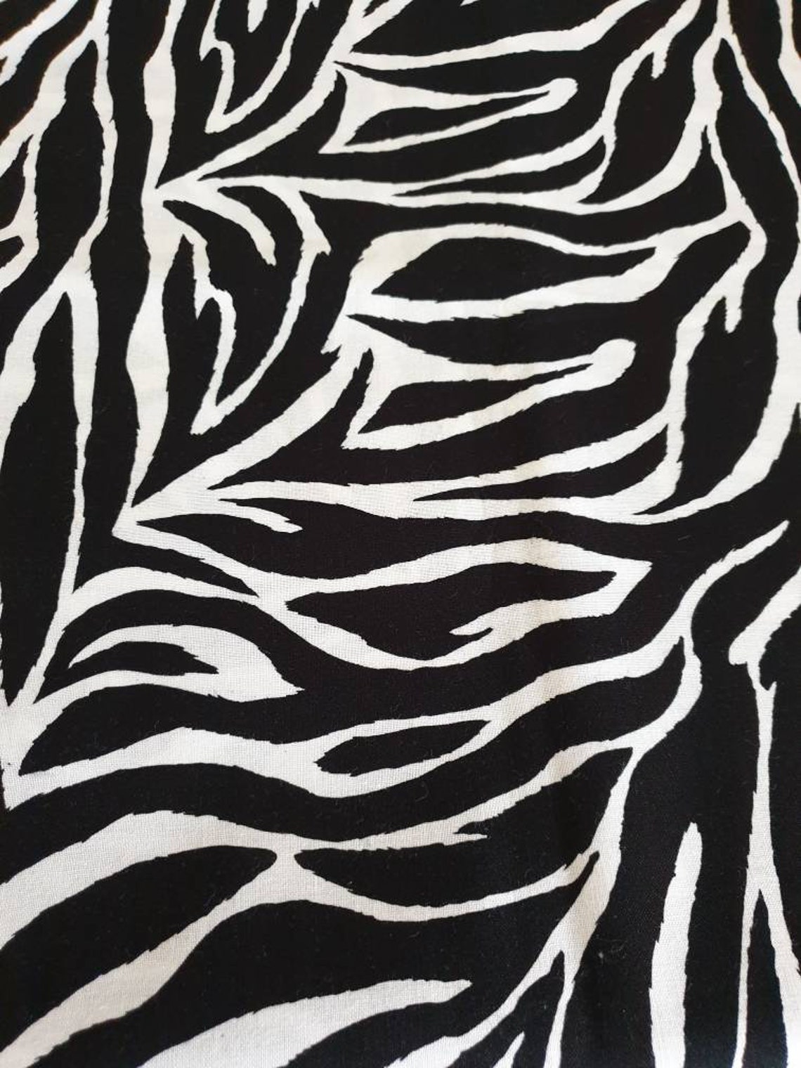 Zebra Skin Design Fabric. Etsy