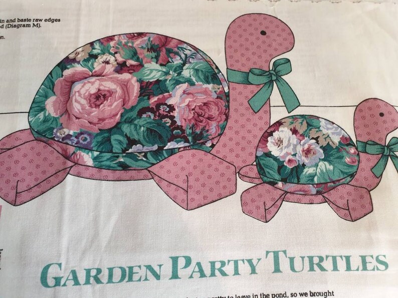 Turtle fabric panel.