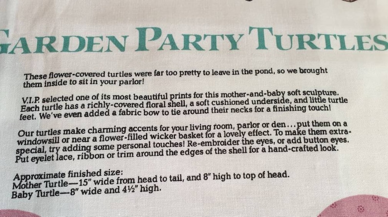 Turtle fabric panel.