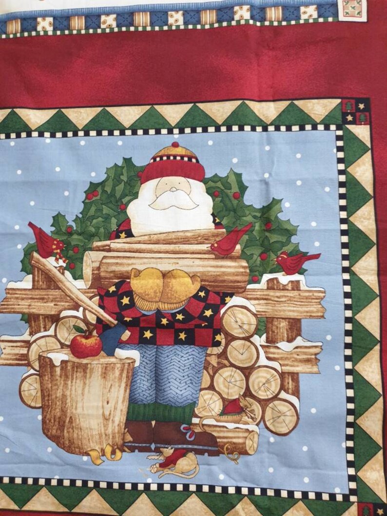 Christmas Panels Fabric 