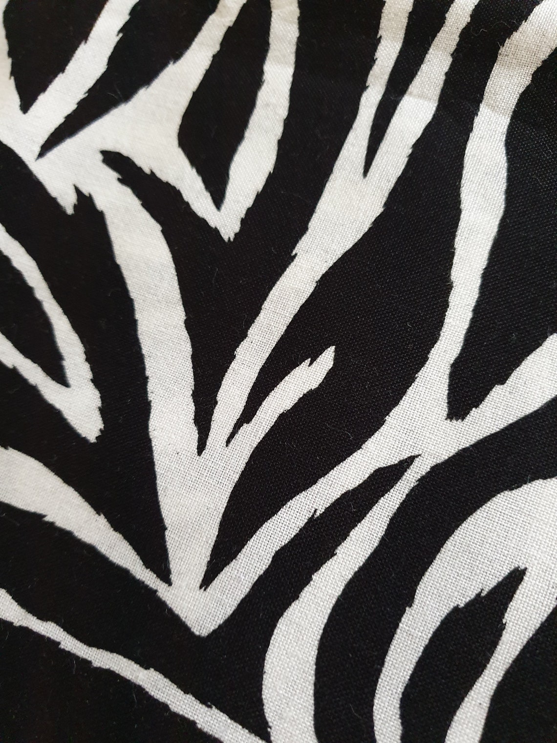 Zebra Skin Design Fabric. Etsy