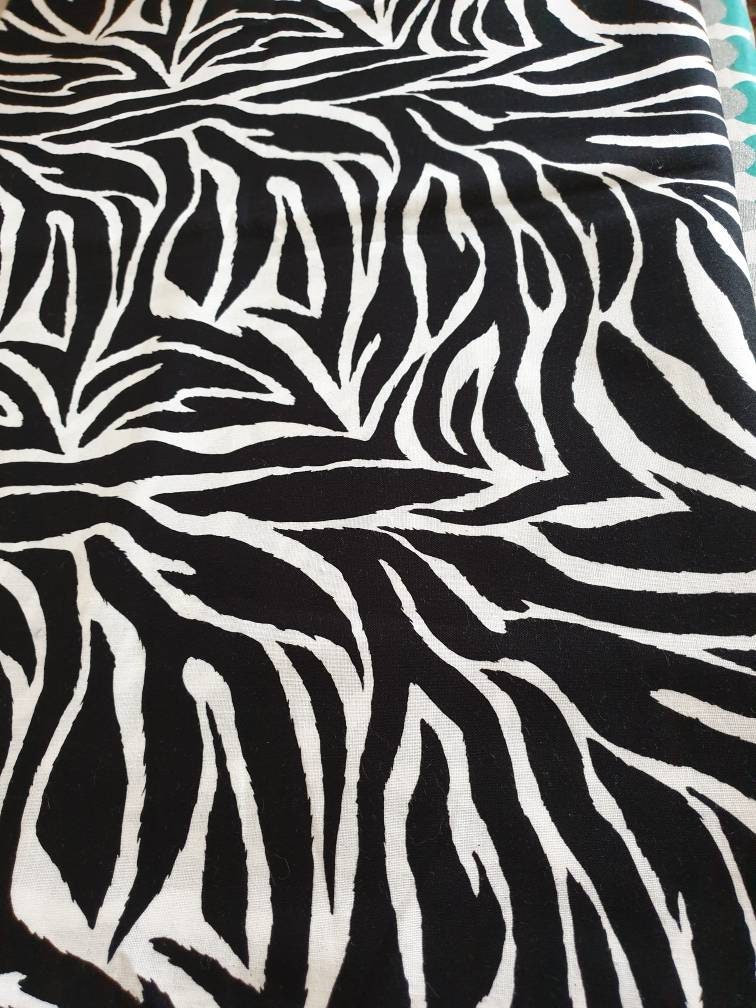 Zebra Skin Design Fabric. Etsy
