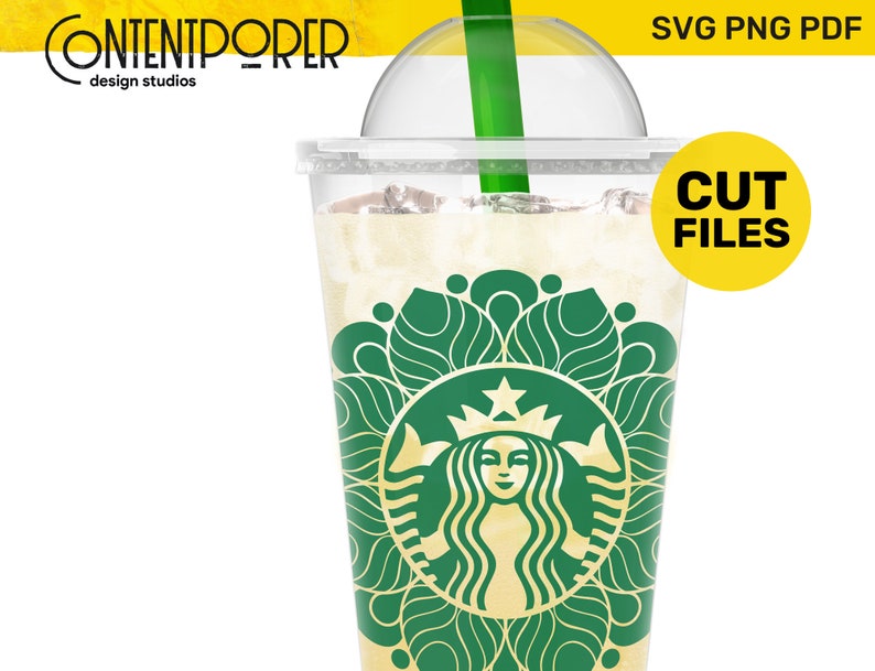 Download Starbucks cup Mandala SVG file STARBUCKS SVG Dxf Eps Ai | Etsy