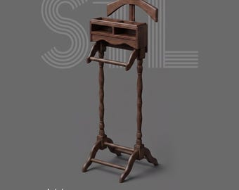 Archivos STL: Soporte a escala para accesorios en miniatura de casas de muñecas.