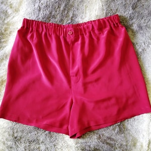 Men&#39;s luxurious pure silk boxer shorts