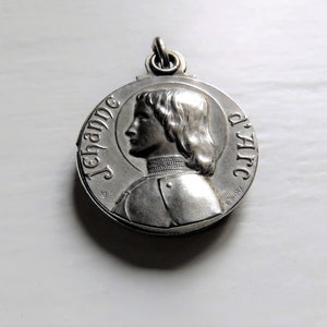 Antikes Französisches Jeanne d&#39;Arc Photo Locket: Emile Dropsy signiert, 1900s