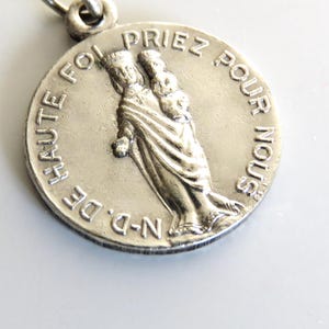 Vintage French Medal Notre Dame De Haute, Virgin Mary Medal