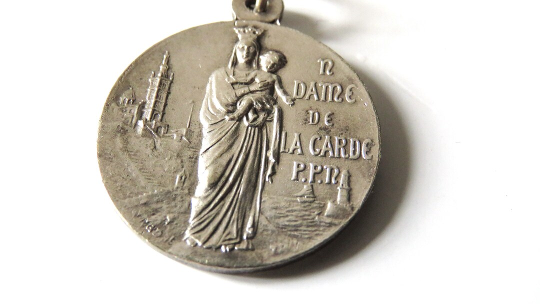 Antique French Medal Notre Dame De La Garde - Etsy