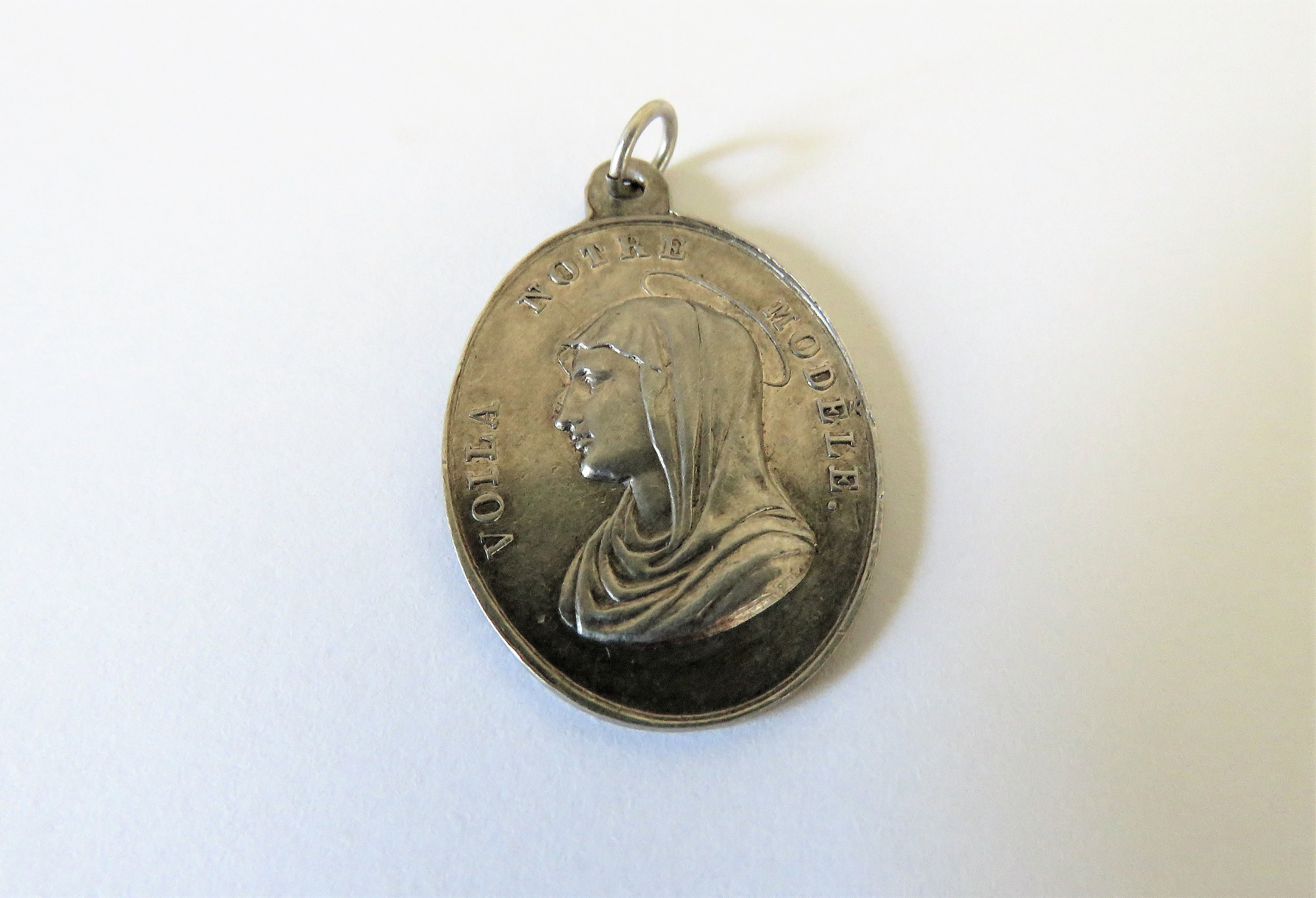 Médaille de L'ange Gardien Français Antique