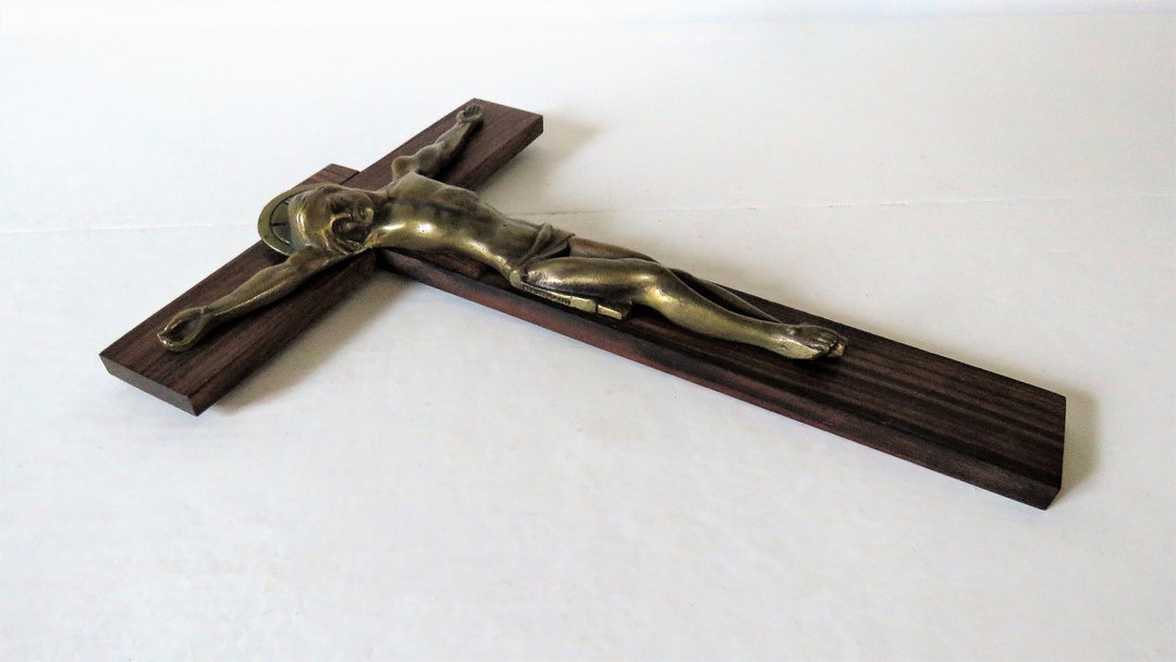 Art Deco Wall Crucifix Hartmann Bronze Hartmann Crucifix - Etsy