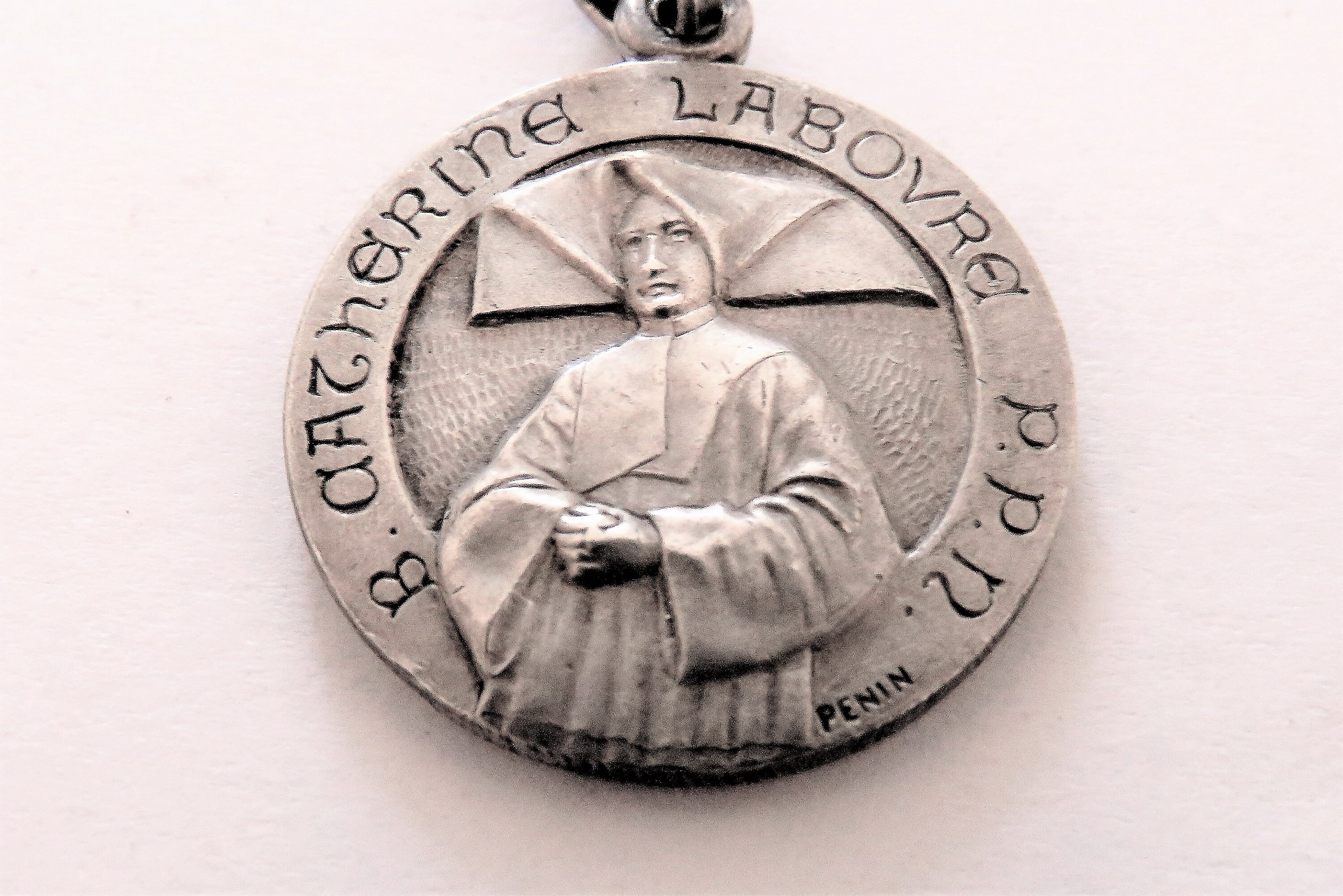 Antique Français Médaille Catherine Laboure, Patronne Des Aînés