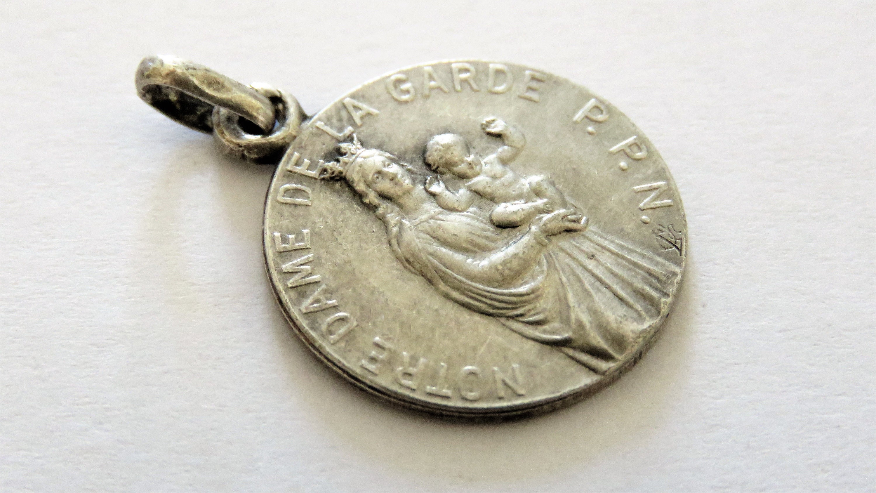 Médaille Français Antique Notre Dame de La Garde, Basilique de Médaille Français