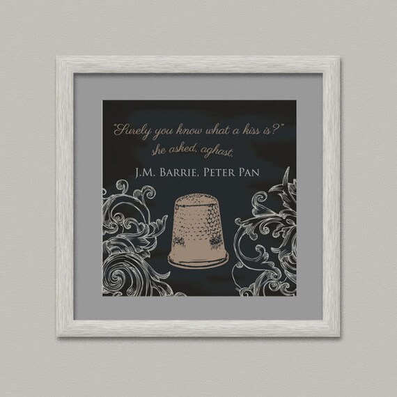 Peter Pan Kiss Iii Chalk Quote Wall Decor Printable Digital Etsy