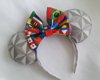 New Epcot ears, epcot Mouse ears,  Epcot Custom Mouse Ears inspired by Disney