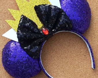 Evil Queen Snow White and the Seven Dwarfs Inspired Ears ~ Villains ~ Disney Villain Mouse ears headband inspired by Disney, Evil Queen ears