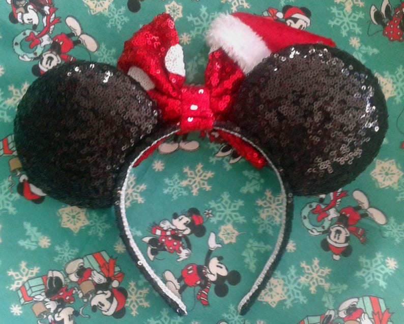 Christmas Minnie SantaClassic Holiday Ears image 5