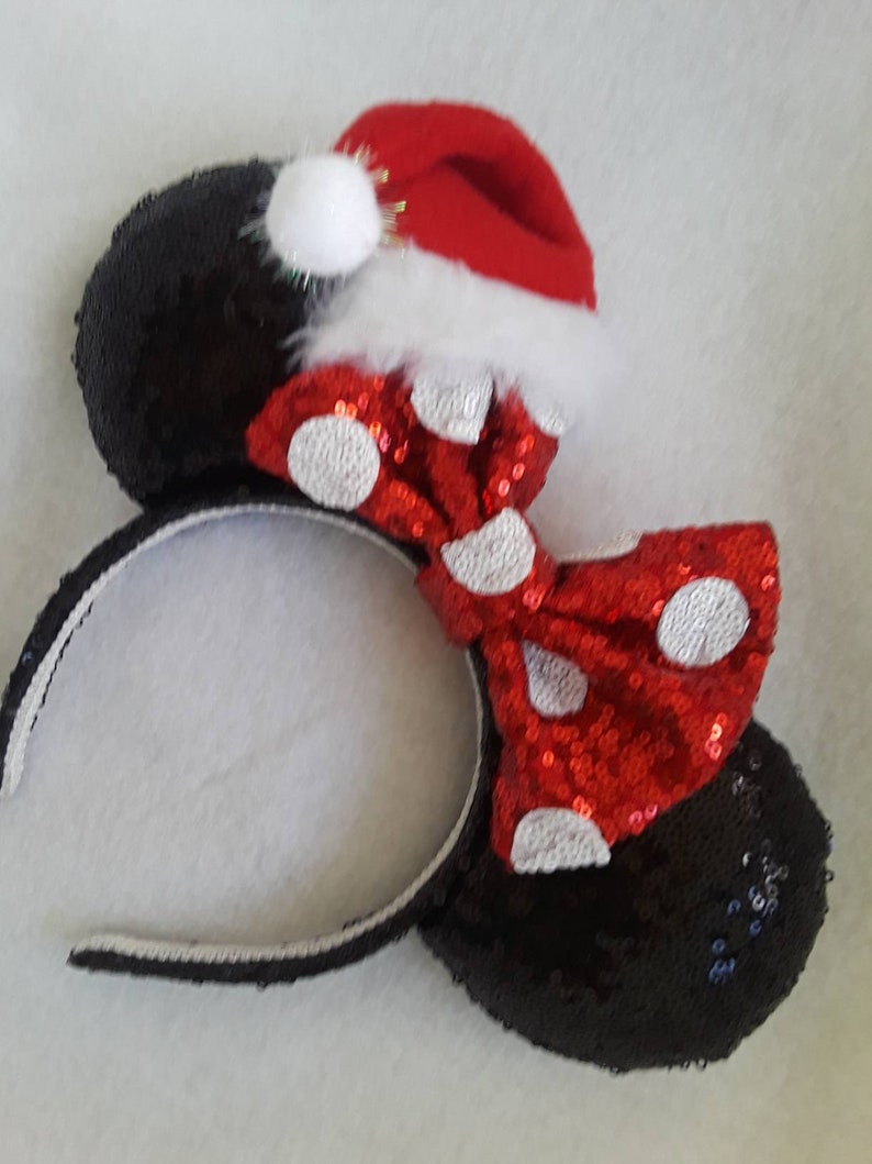 Christmas Minnie SantaClassic Holiday Ears image 7