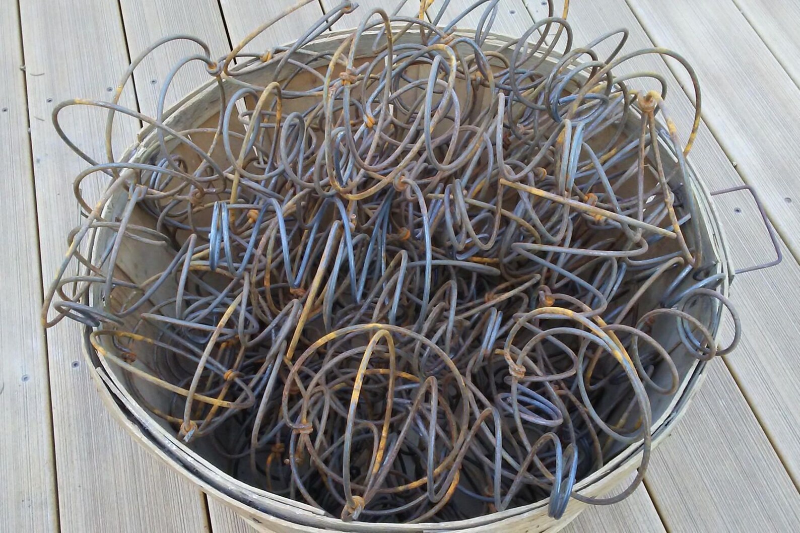 2 Rusty Bed Springs Vintage steel metal coiled mattress spring Etsy