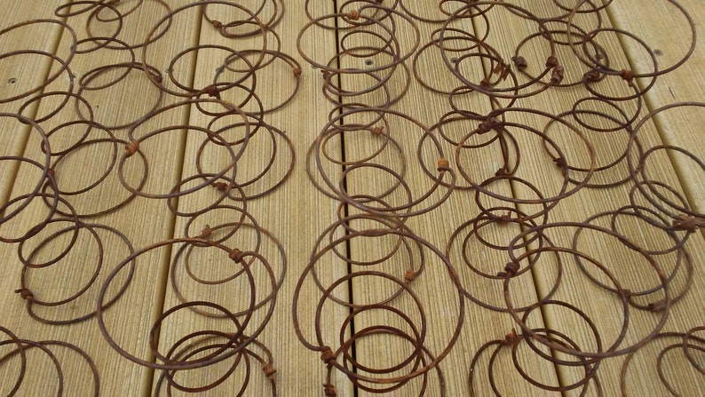 Lot of 25 Rusty Bed Springs vintage farmhouse rustic country image 0
