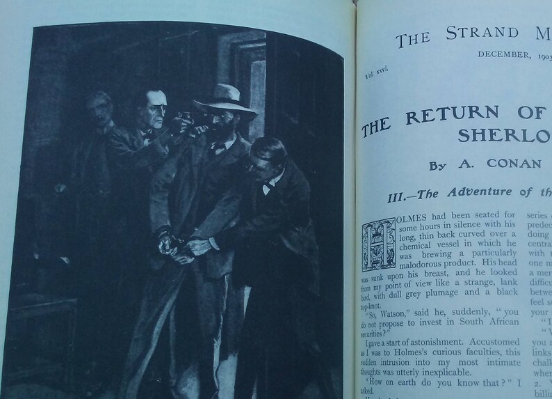 The Classic Illustrated Sherlock Holmes vintage hard cover | Etsy