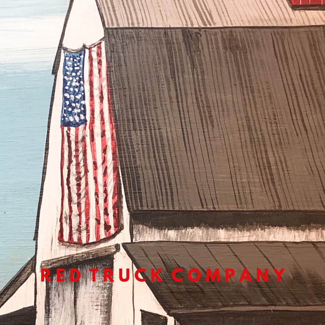 American Flag On Old Barn