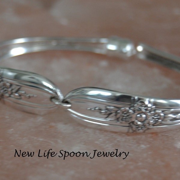 Spoon Bracelet "Triump" Vintage Flower Handmade Mother's Day Gift Spoon Jewelry For Bracelet Wedding Silverware Bracelet Flatware Gift-27