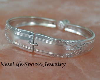 Spoon Bracelet Mother's Day Valentine Gift Antique Silverware Spoon Jewelry Fork Jewelry Handmade Silverware Braclets --262