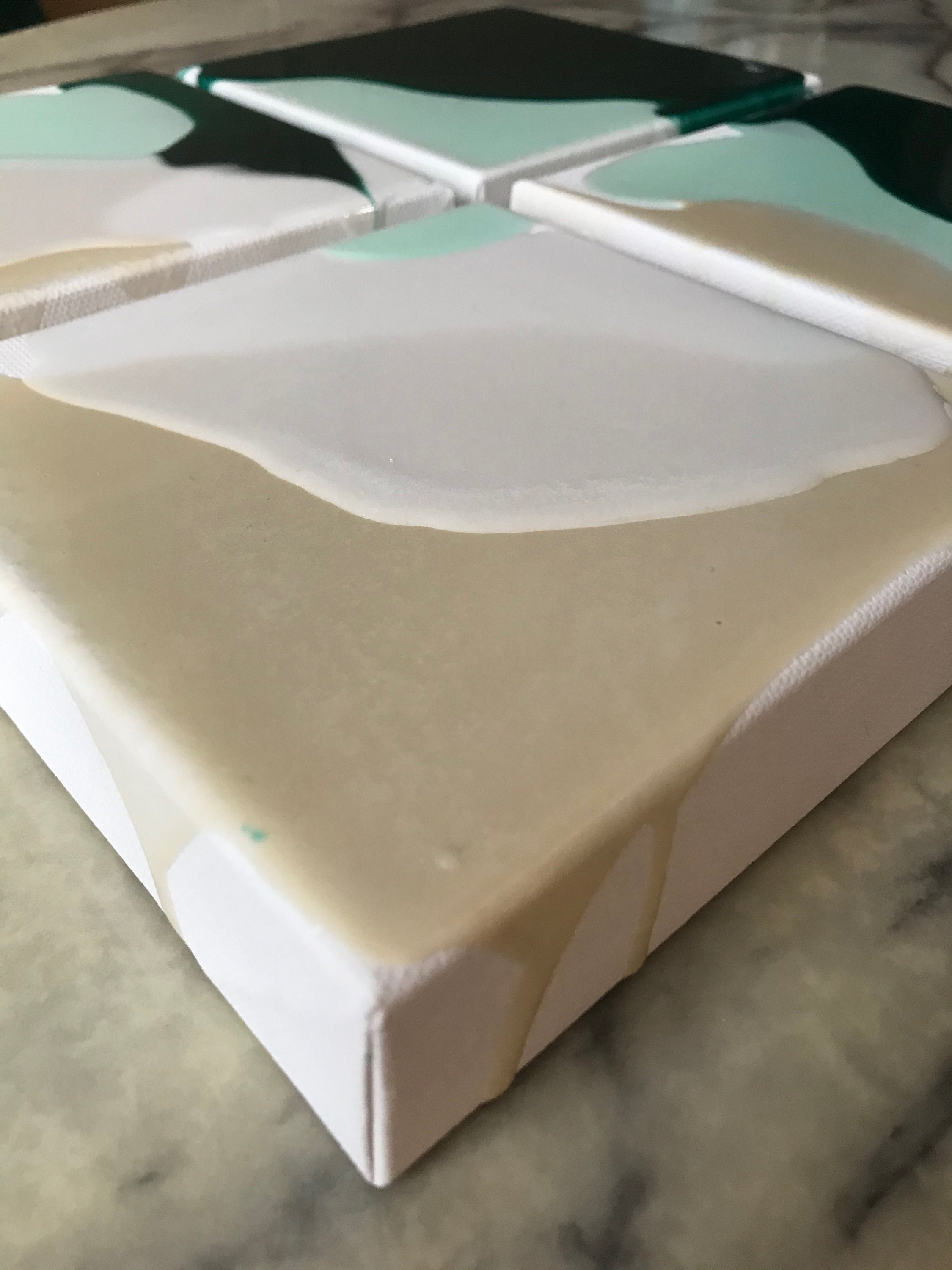 Epoxy Resin Canvas Painting 12x12 Etsy