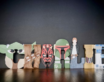 Star Wars WOODEN Letters - cost is per letter