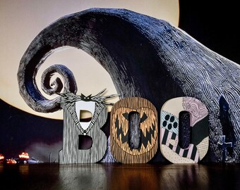 Nightmare Before Christmas WOODEN Letters - cost is per letter