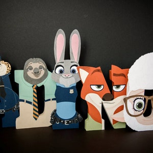 Zootopia WOODEN Letters - cost is per letter