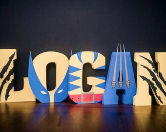 Wolverine / Logan WOODEN Letters - cost is for (5) letters