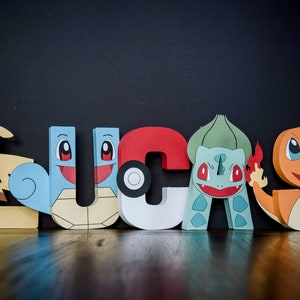 Pokemon PAPER MACHE Letters cost is per letter image 1