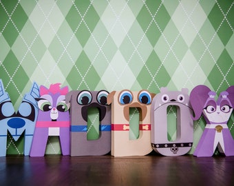 Puppy Dog Pals PAPER MACHE Letters - Cost is per letter