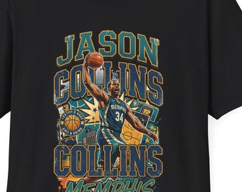 Jason Collins Basketball Player Tee | Collins Memphis Team Jersey Shirt
