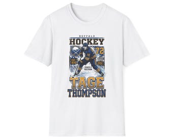 Buffalo Hockey Player Illustration T-Shirt | Tage Thompson #72