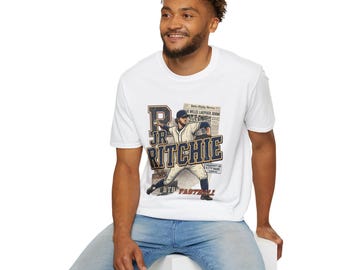 JR Ritchie Vintage Baseball Pitcher T-Shirt | Retro Sports Graphic Tee