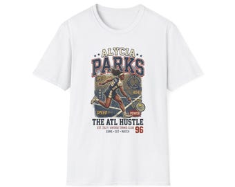 Alycia Parks Tennis Player Illustration T-Shirt | The ATL Hustle 96