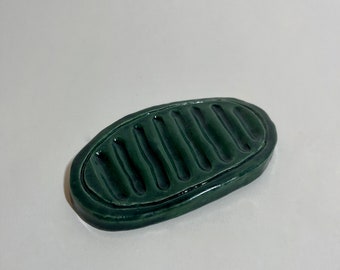 green soap dish