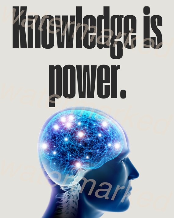 Knowledge Is Strength Knowledge Is Power Poster