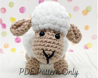 Sheep Crochet Pattern | Amigurumi Pattern | Cute Farm Animal | Easter Spring Lamb | Baby | Holidays | Instant Download | PDF