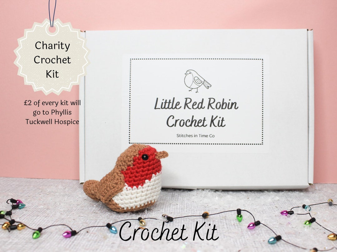 Red Robin Pattern Crochet Kit Little Red Robin Amigurumi Craft Kit Patterns Tutorial ...