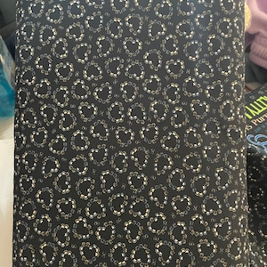 Kitty City Paw heart black 45” wide   Super cute fabric for all kitty lovers!!