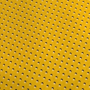 Pop Dot Yellow My Hero 45&quot; Cotton Fabric, this fabric is great for quilts of all types of Gifts, Kids, Family, & 3 yard quilts.